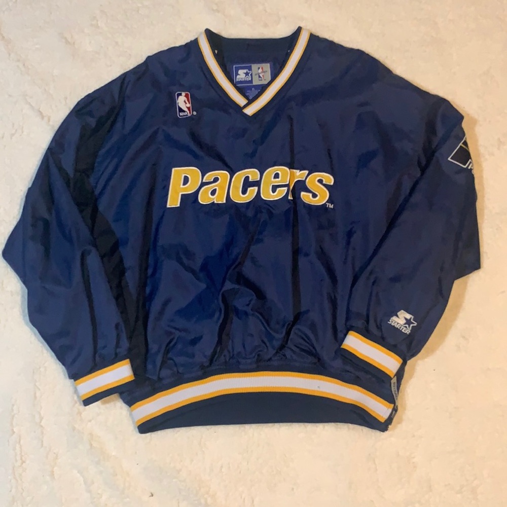 Authentic NBA Retro Pacers Windbreaker Size XL